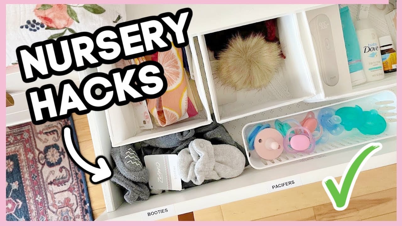 Video Thumbnail: NURSERY HACKS EVERY MOM SHOULD KNOW | + Nursery Organization and Storage Ideas